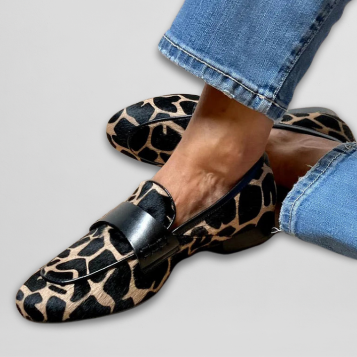 Leopardí potisk dámské mokasíny