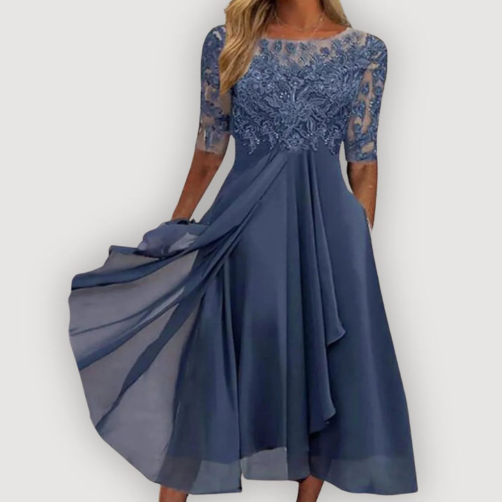 Paula™ | Elegantní Šaty z Hladké Tkaniny