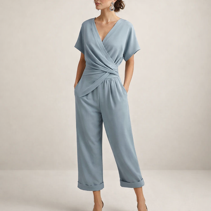 Magda™ | Elegantní křížený overal