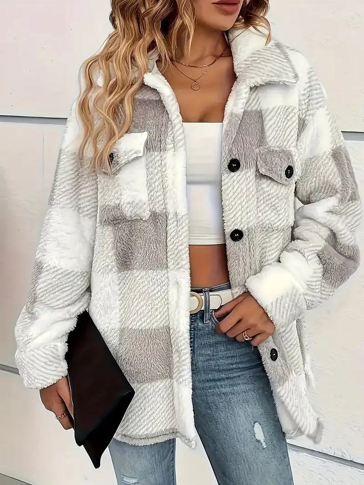 LUCIE - dámská plyšová zimní bunda