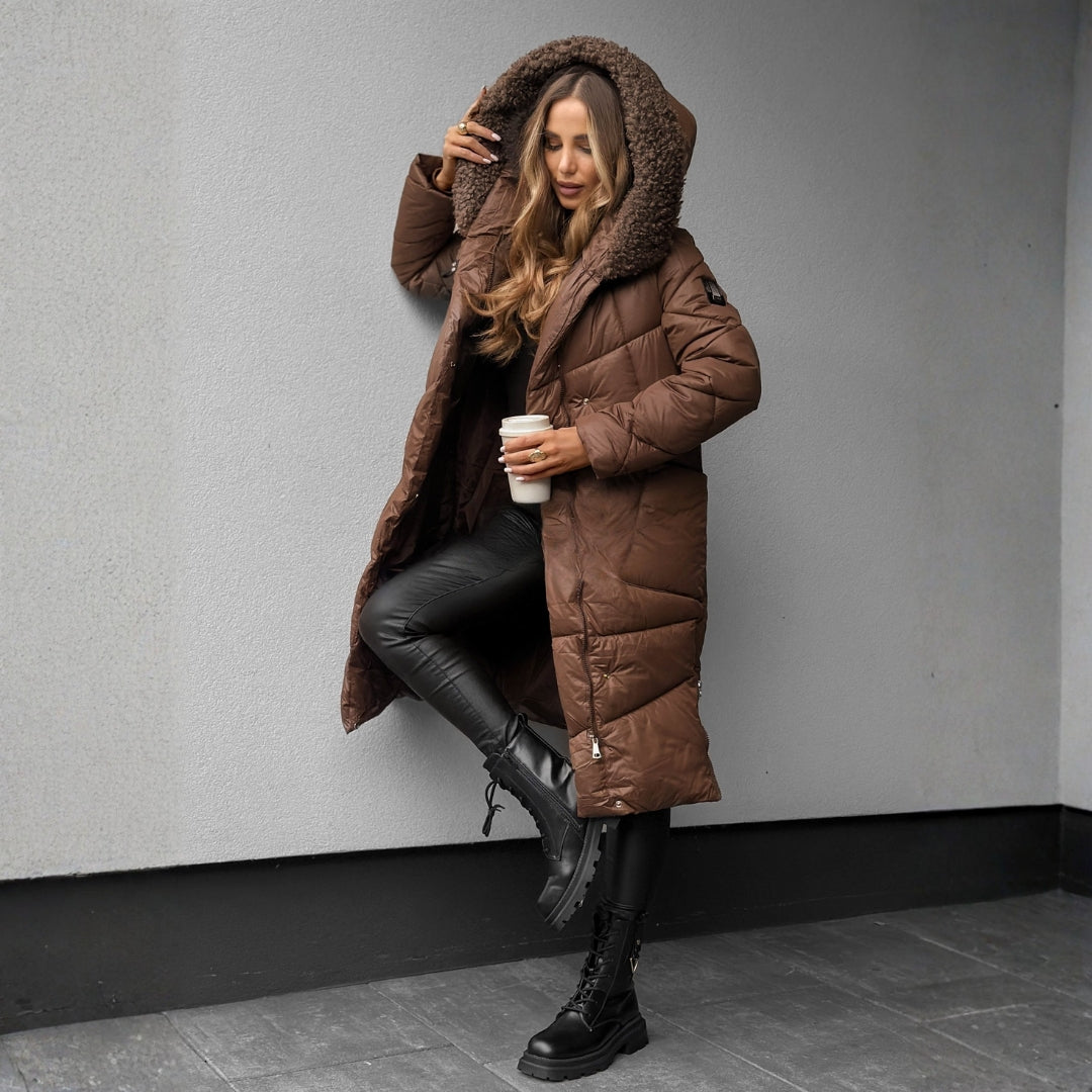 Klára | Dlouhý zimní kabát s elegantní siluetou