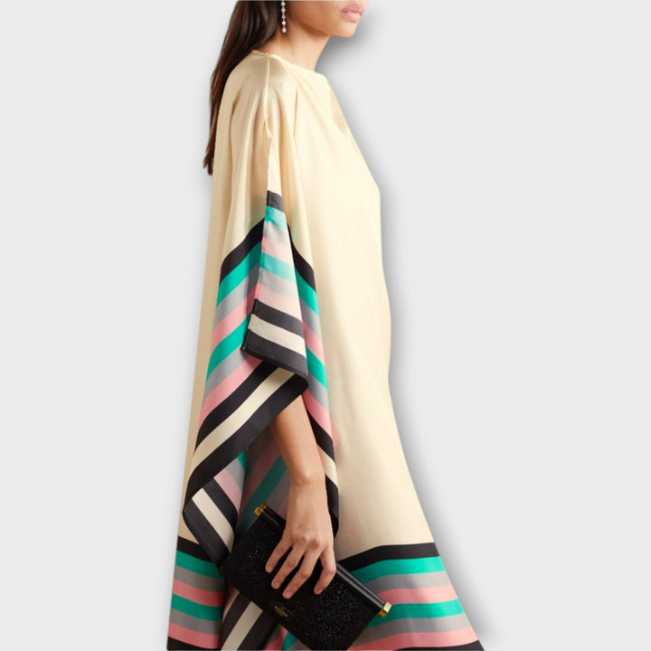 Elenora - geometrický kaftan volného střihu