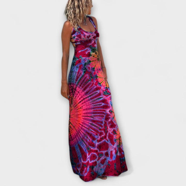 Ronja - La Bamba Maxi šaty s tie-dye potiskem