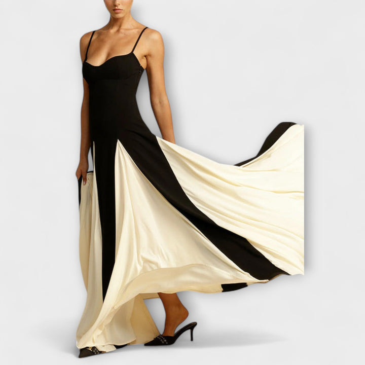 Ember - Maxi šaty ve tvaru A s tylovými panely, klasická elegance