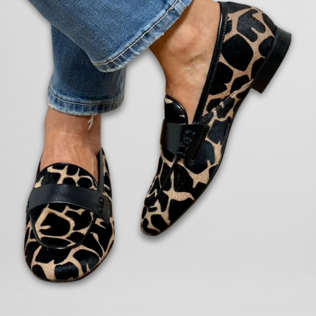 Leopardí potisk dámské mokasíny