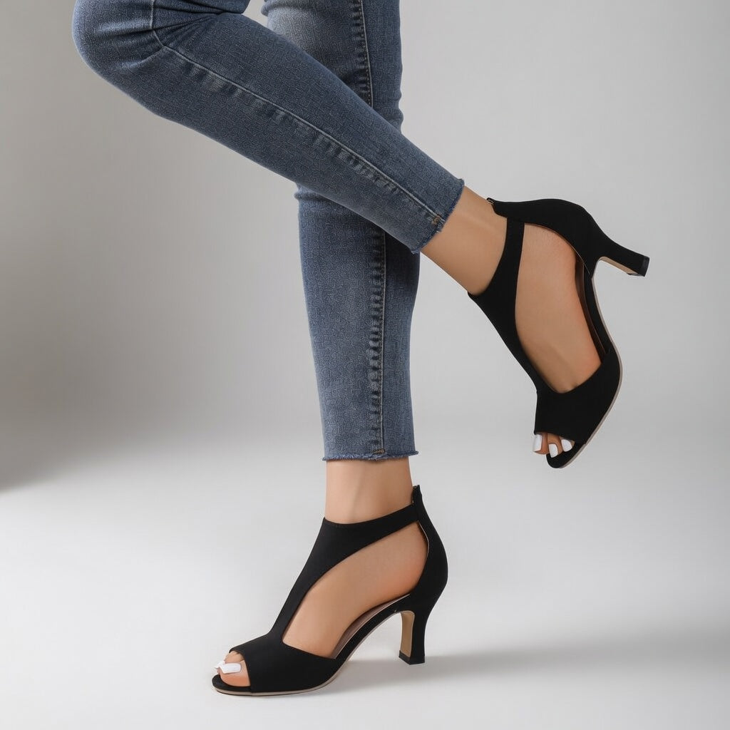 Damienne™ – Suede sandály na podpatku, večerní elegance
