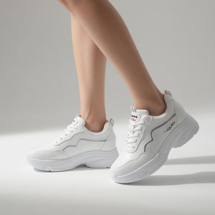 Blanchette™ — Tenisky chunky bílého městského stylu pro ženy