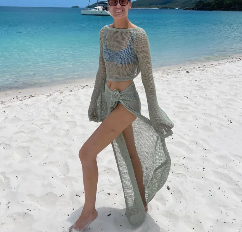 Alicia™ | Plážové šaty z háčkování