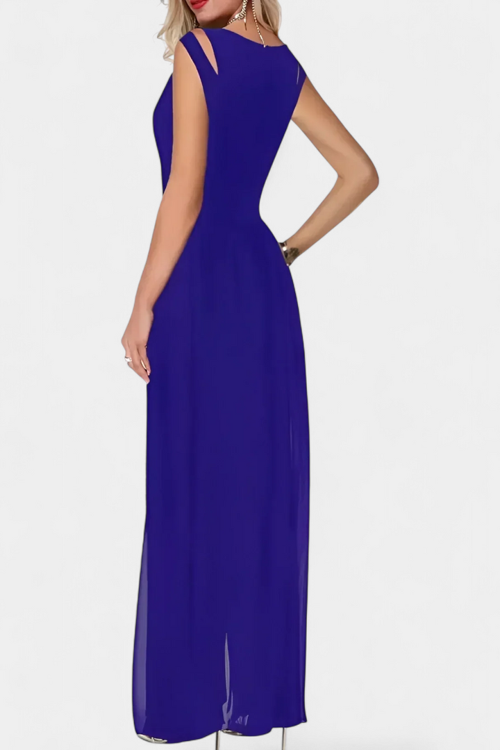 Nadia Mono Elegante bez Rukávů s Přední Průsvitností