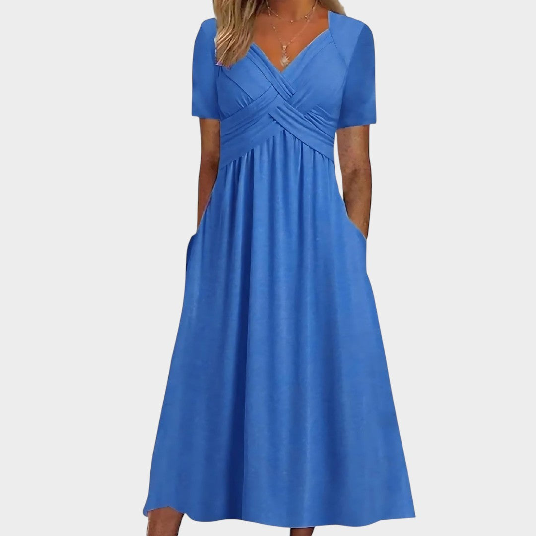 Isadora™ | Elegantní midi šaty s áčkovým střihem