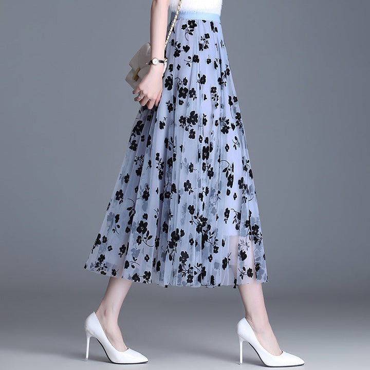 ADELINE™ – Chic Květinová Midi Sukně
