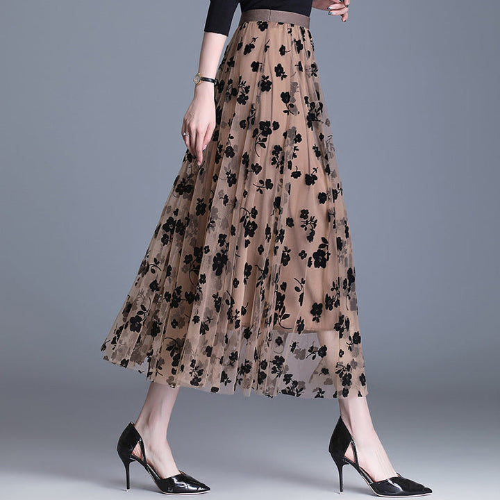 ADELINE™ – Chic Květinová Midi Sukně