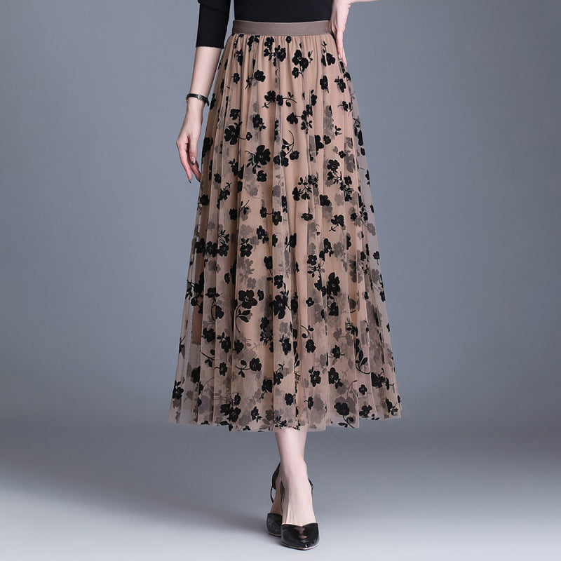 ADELINE™ – Chic Květinová Midi Sukně