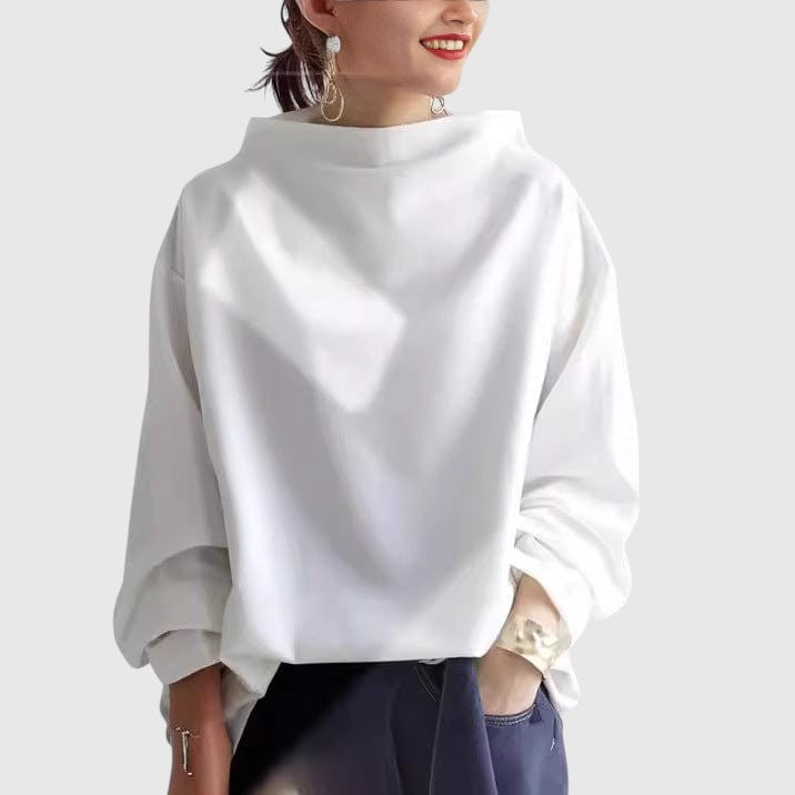 Gabriella - Elegantní pulovr s vysokým límcem