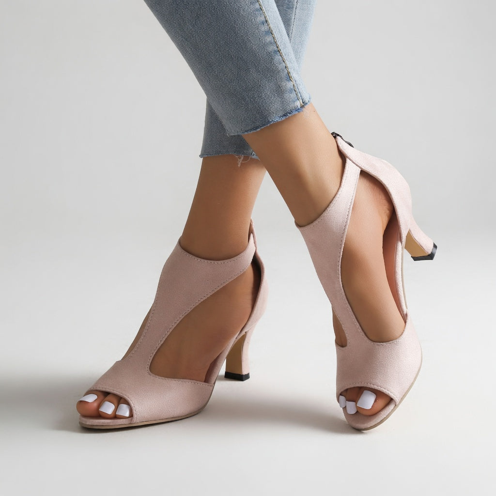 Damienne™ – Suede sandály na podpatku, večerní elegance