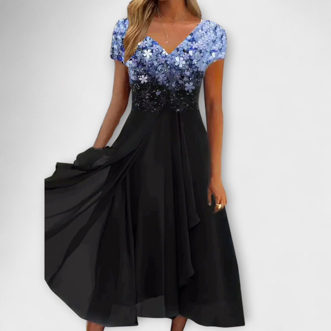 Lara - Šaty na večer z chiffon pro ženy