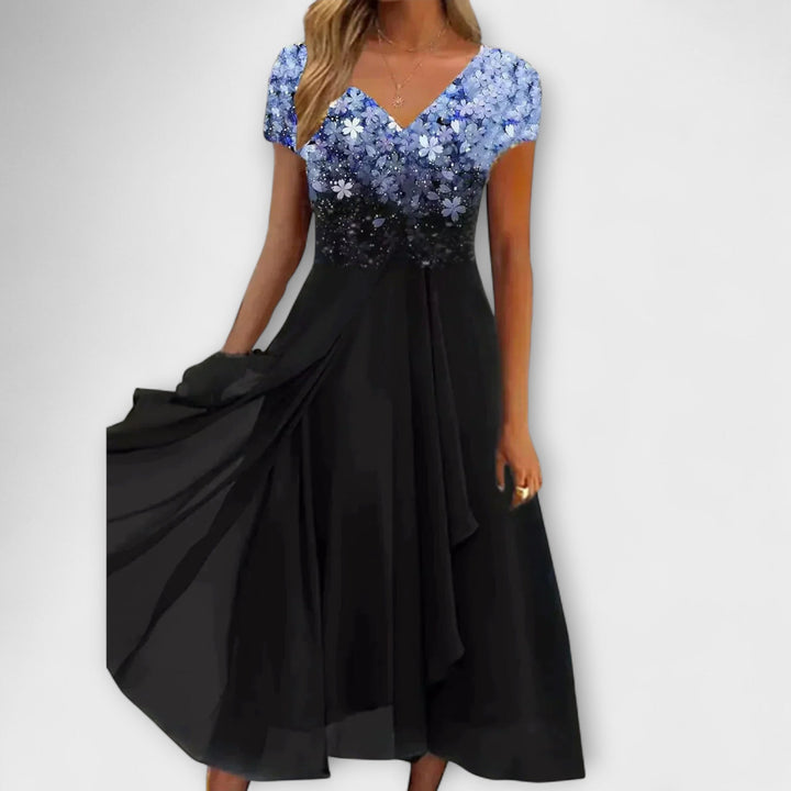 Lara - Šaty na večer z chiffon pro ženy
