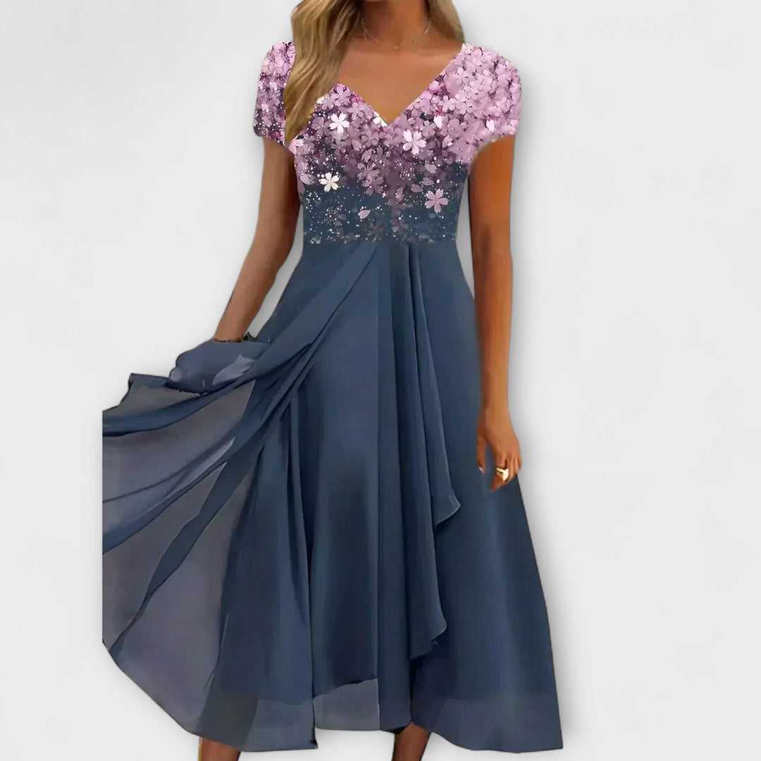 Lara - Šaty na večer z chiffon pro ženy