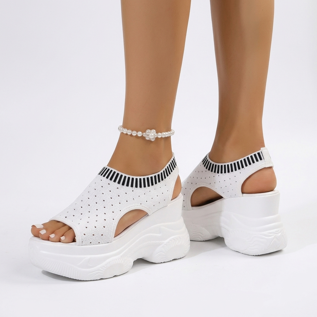 Roxelane™ — Platformové sandály s kamínky, odvážný městský chic