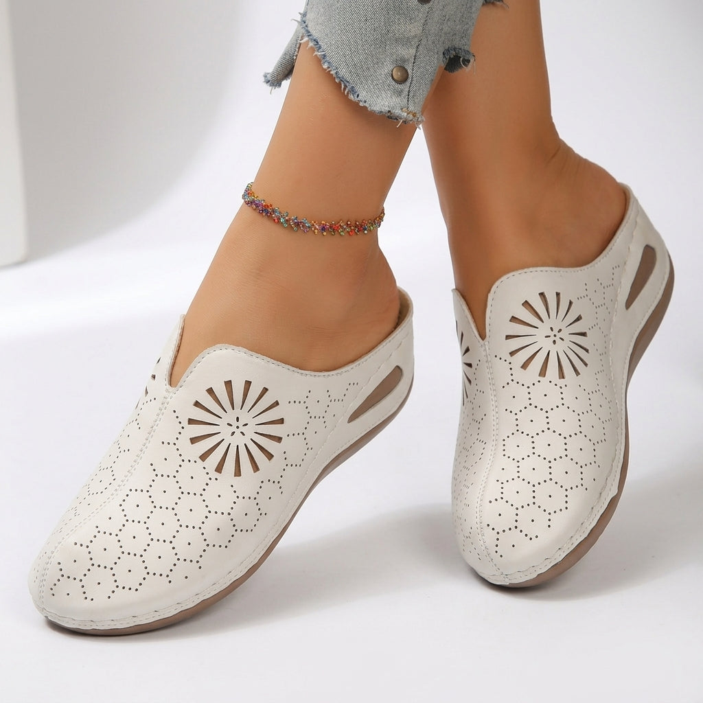 Floralie™ — Květinové muly s vyřezávaným designem pro každodenní pohodlí