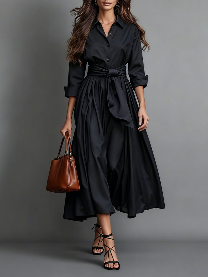 Marise™ | Elegantní Maxi Šaty s Detaily Mašle