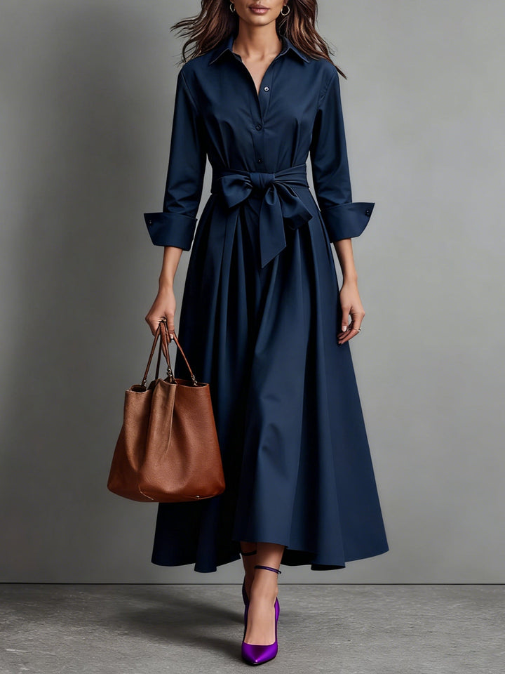 Marise™ | Elegantní Maxi Šaty s Detaily Mašle