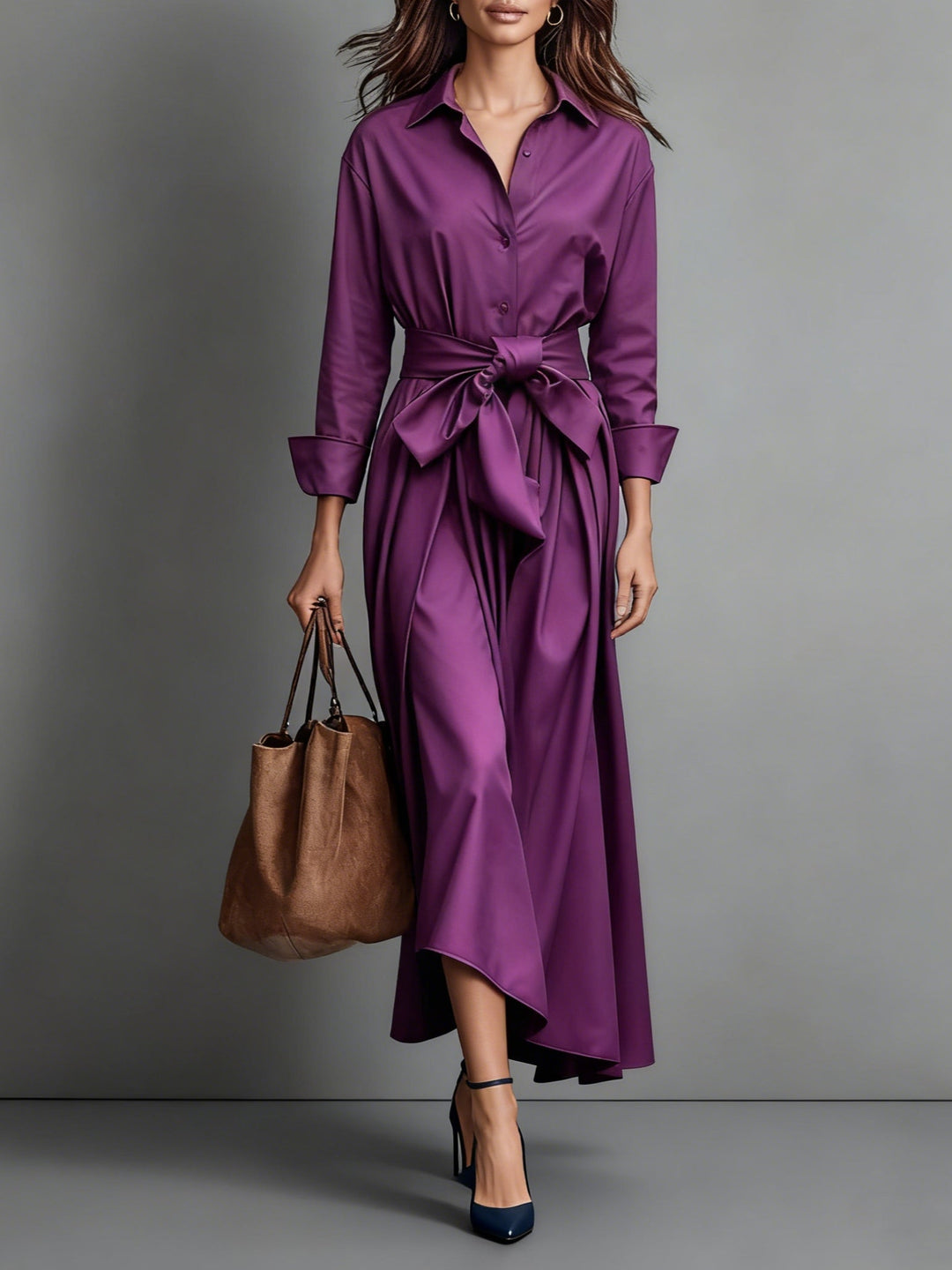 Marise™ | Elegantní Maxi Šaty s Detaily Mašle