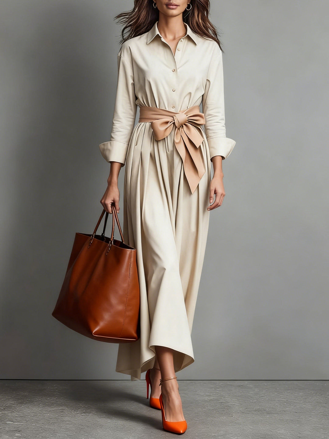 Marise™ | Elegantní Maxi Šaty s Detaily Mašle