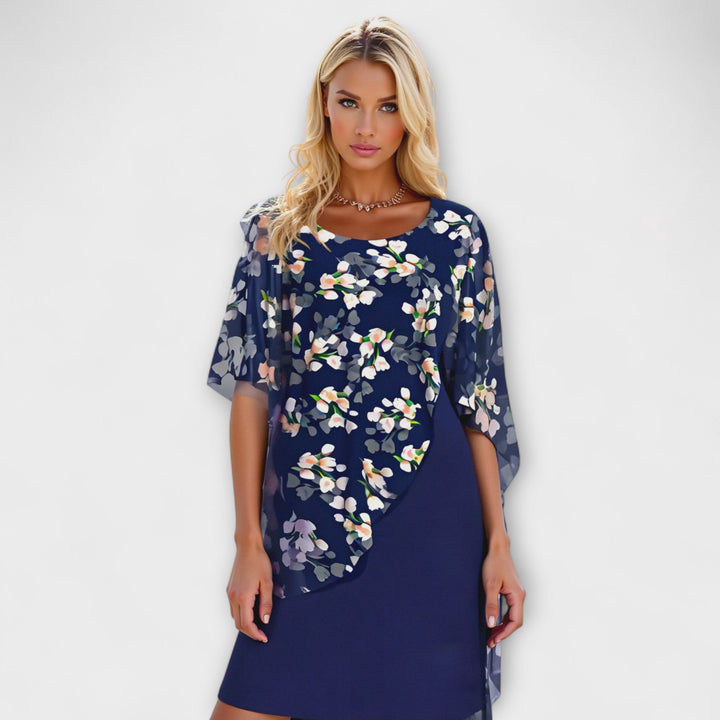 Lyanna - Šaty z chiffon s květinovým vzorem pro ženy