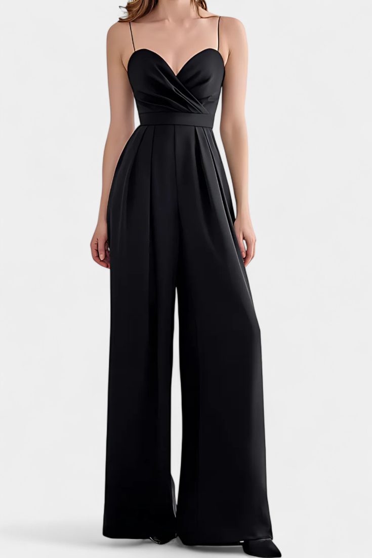 Romily Mono Sexy s Ramínky a Širokými Nohavicemi Elegantní