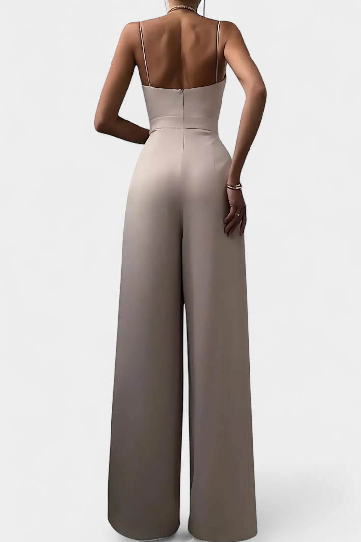 Romily Mono Sexy s Ramínky a Širokými Nohavicemi Elegantní