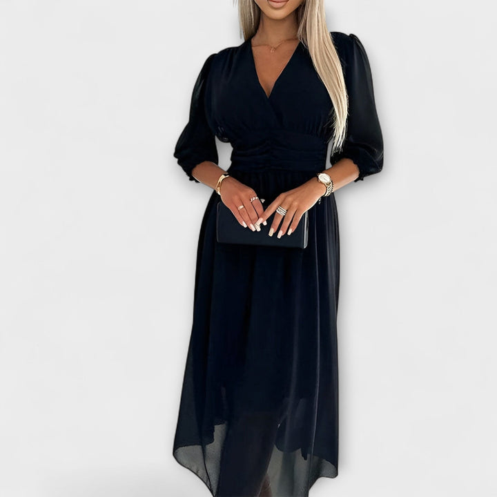 Nia - Stylové obalové šaty