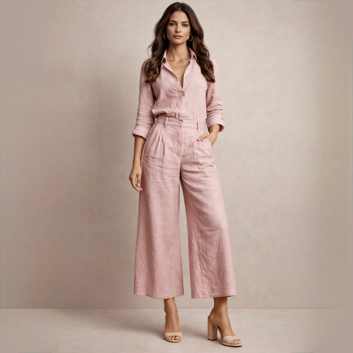 Delphine™ | Elegantní lněný komplet