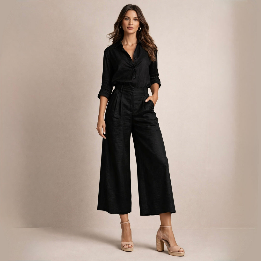 Delphine™ | Elegantní lněný komplet